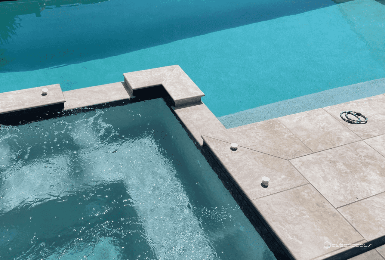 Magnesium Mineral Outdoor Concrete Pool with Jacuzzi